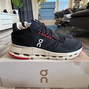 Men’s On Cloudnova 2 Running Shoes - Black Red 3ME30213185